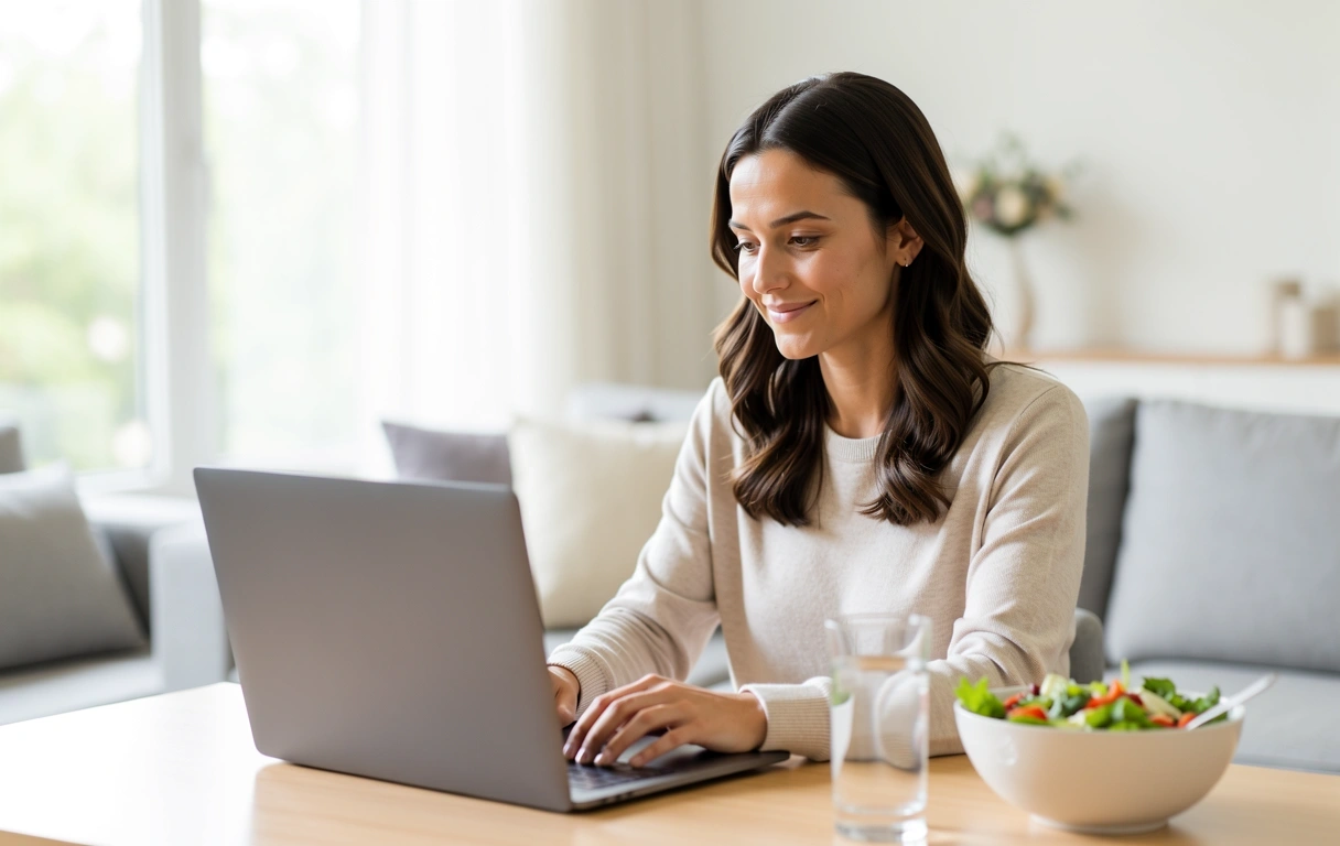 Online Beratungssituation bei NutriBerater